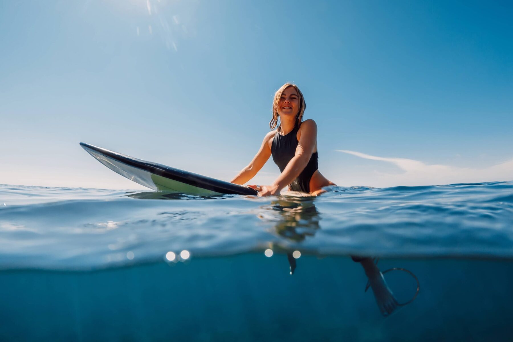 EC Los Angeles student surfing