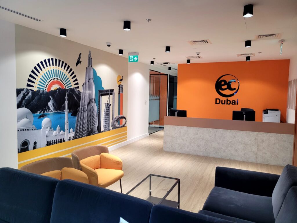 Reception at the EC English Language School in Dubai
