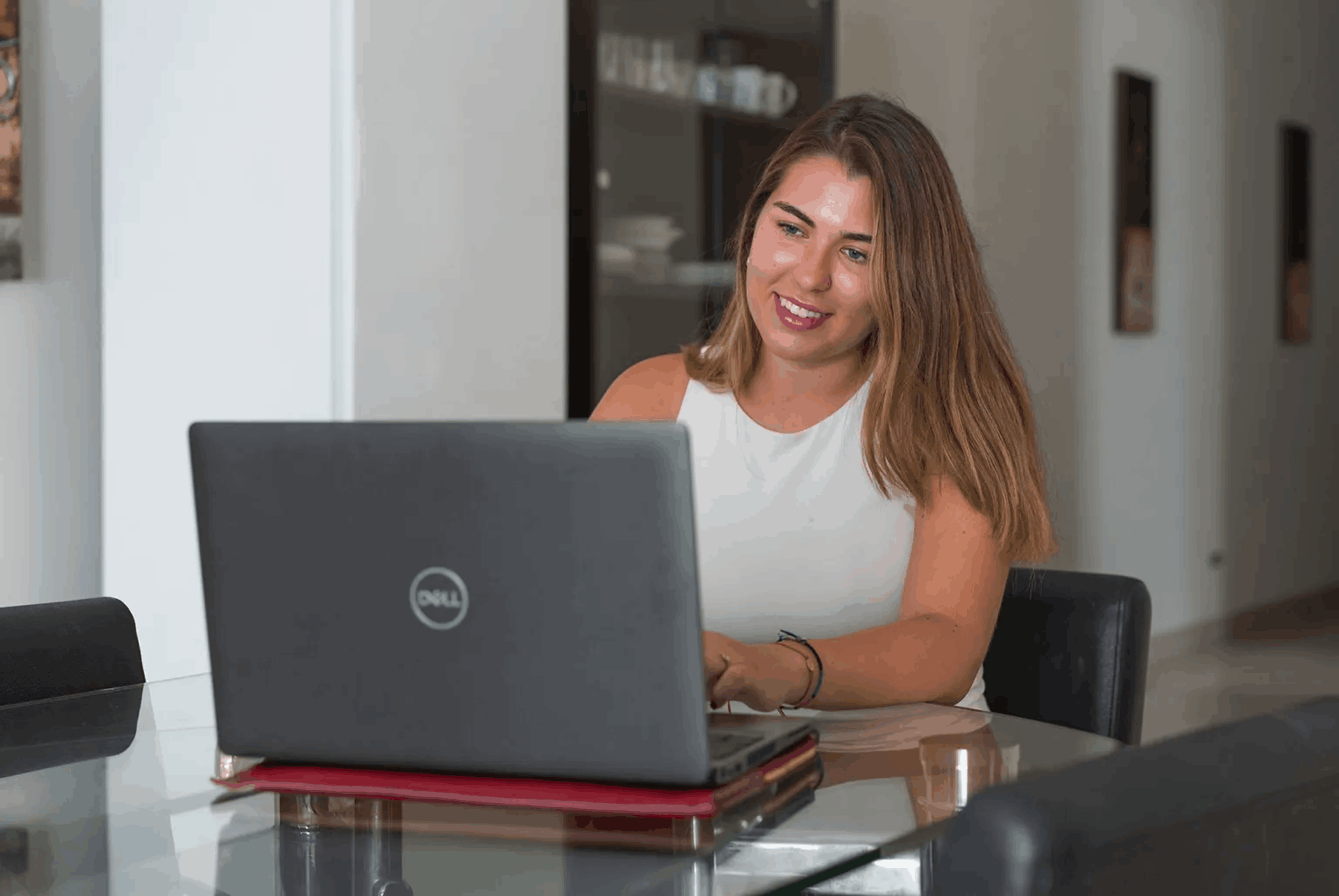 student with laptop
