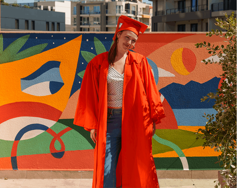 EC Malta Graduate at the School Mural