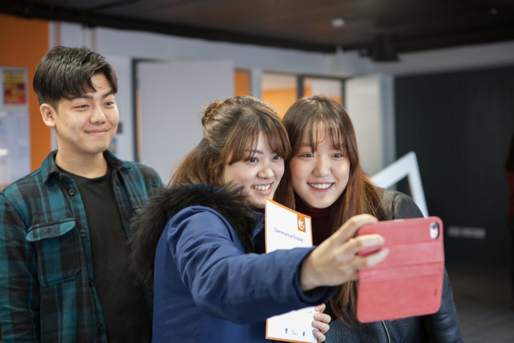 Selfie degli studenti dell'EC di Dublino